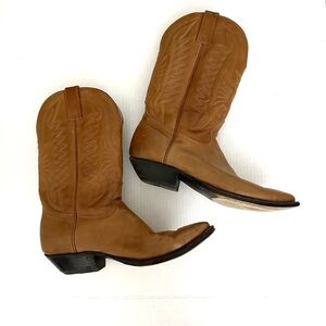 Don Quixote Vintage Men’s Western Leather Cowboy Boots Sz 10 E Biker Moto